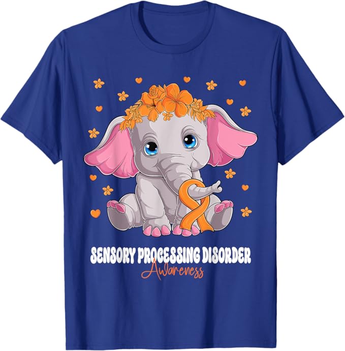 Orange Ribbon Survivor Sensory Processing Disorder Awareness T-Shirt