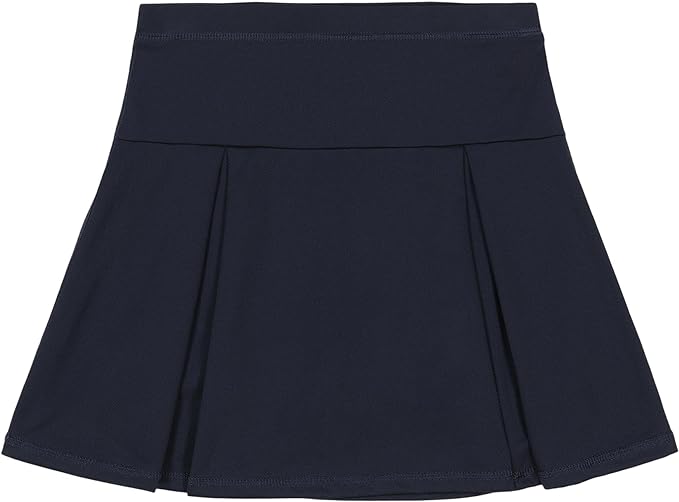 IZOD Girls School Uniform Sensory-Friendly Pleated Scooter Skirt with Undershorts, Soft Fabric, Tagless with Flat Seams