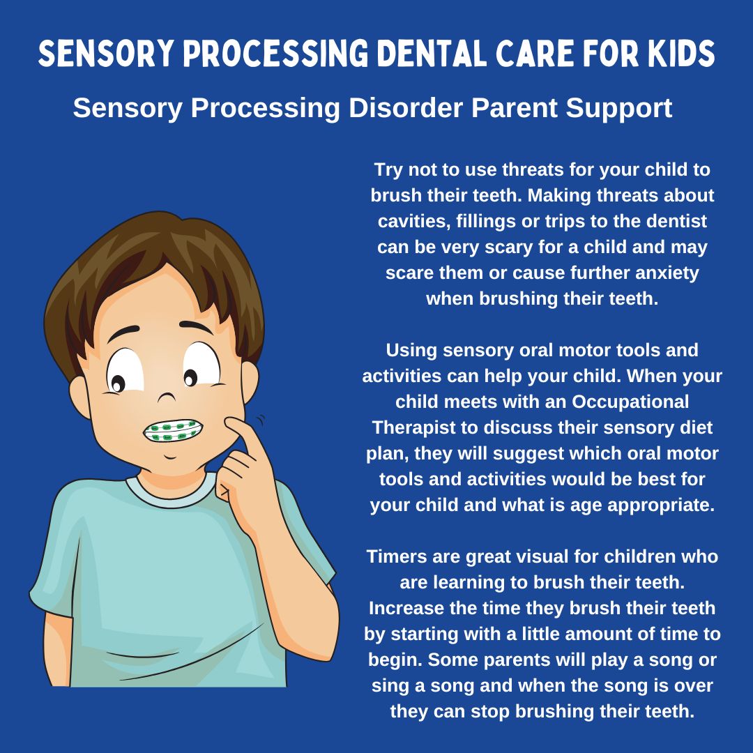 Sensory Processing Disorder Dental Care Tips & Ideas For Kids with autism ADHD and sensory processing difficulties