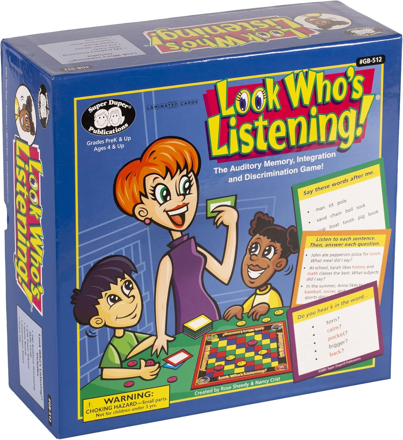 Look Who's Listening® Auditory Memory Board Game