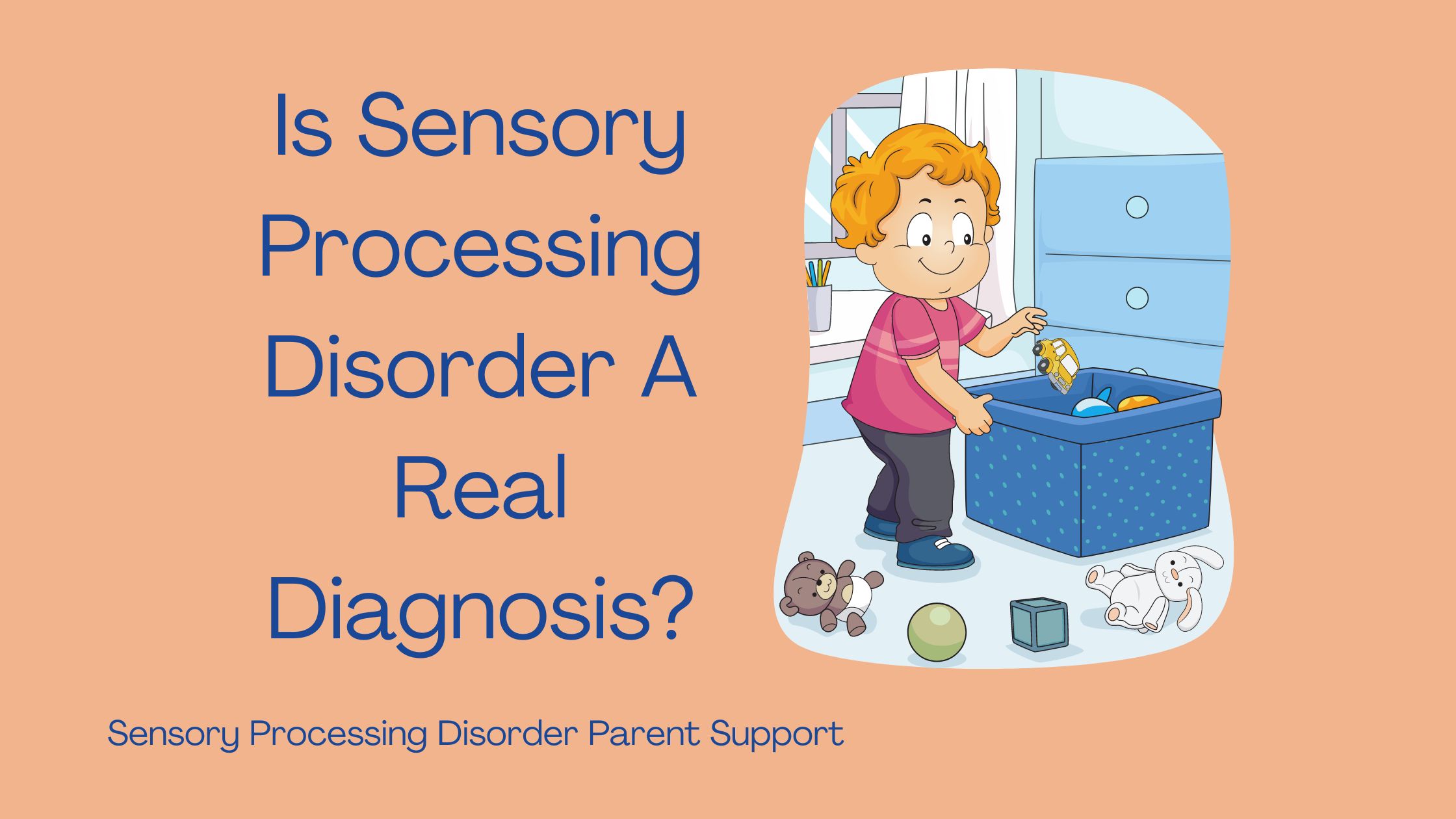 boy with sensory processing disorder playing with sensory toys Is Sensory Processing Disorder A Real Diagnosis?