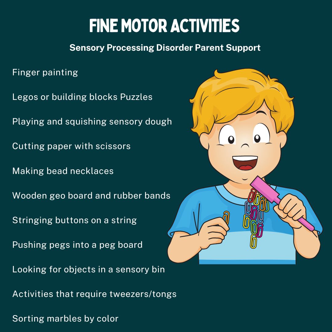 child with magnetic sensory toy for sensory bin playing Dysgraphia, Writing & Sensory Processing Disorder