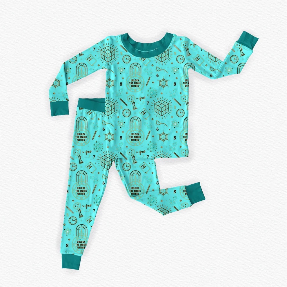 Penny's Pixies Ellie the Explorer | Teal Kids Pajamas sensory friendly pjs pajamas 