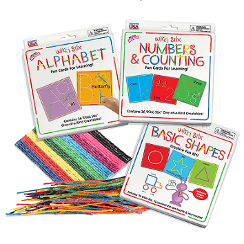 Wikki Stix Alphabet Numbers & Basic Shapes Learning Set