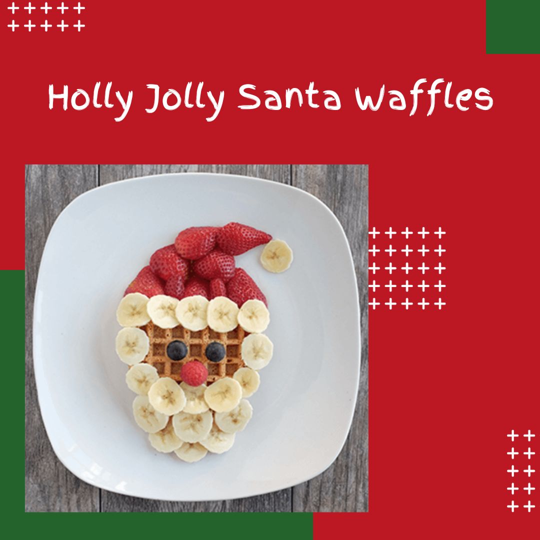 Holly Jolly Santa Waffles