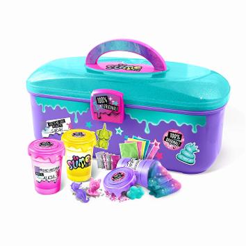 Canal Toys - So Slime DIY Caddy  All the supplies come in this cool storage case. This slime kit makes it fun and easy to create custom slime without a mess.