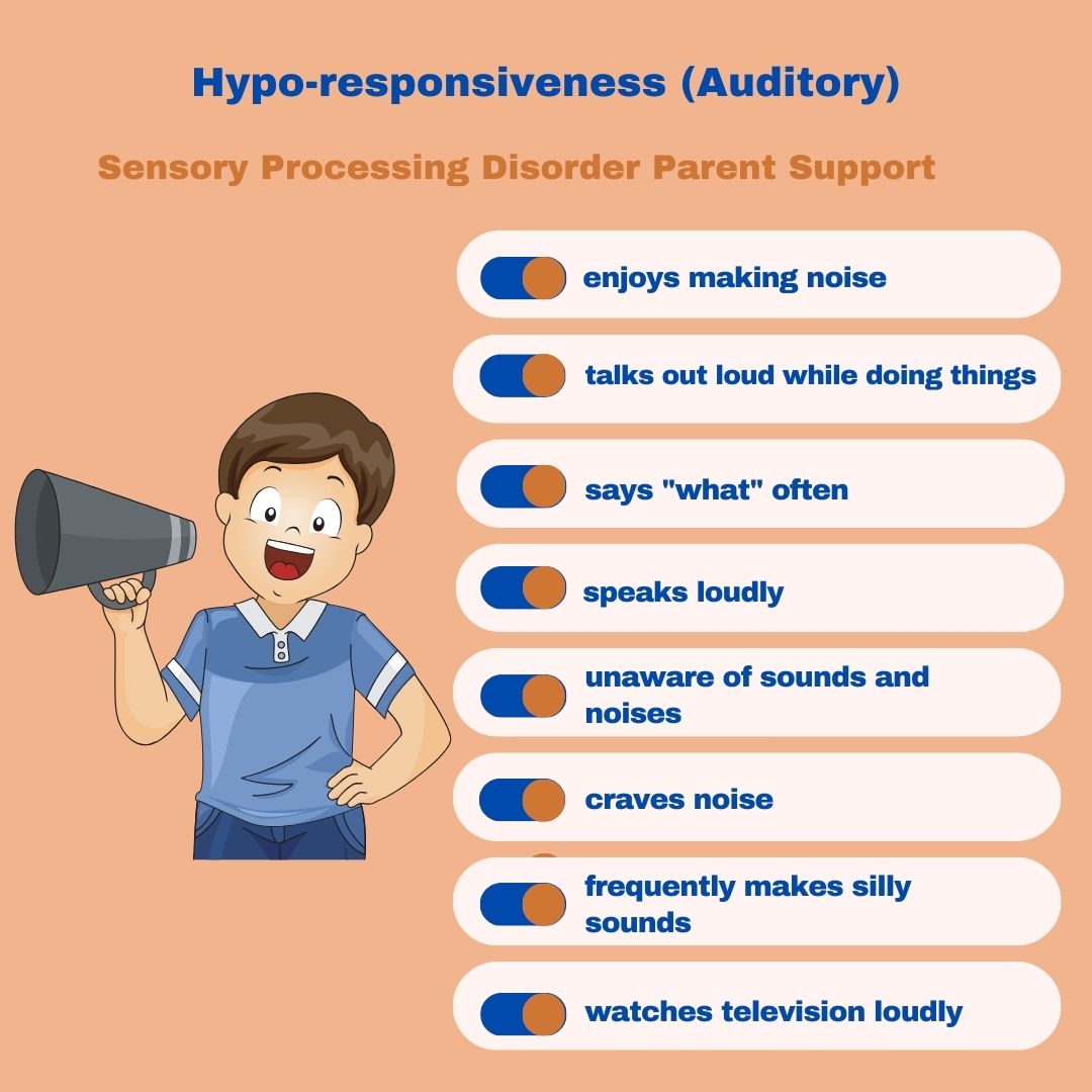 Sensory Processing Disorder Symptoms Checklist Sensory Processing Disorder Symptoms Checklist    Hypo-responsiveness (Auditory)