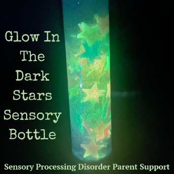 glow in the dark stars sensory calming Bottle sensory processing disorder
