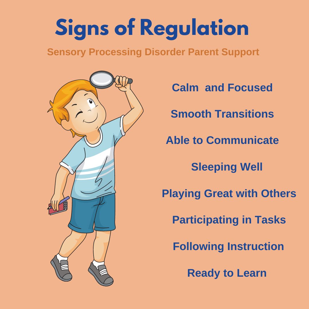 Signs of Regulation Sensory Processing Disorder Self Regulation Emotional Regulation