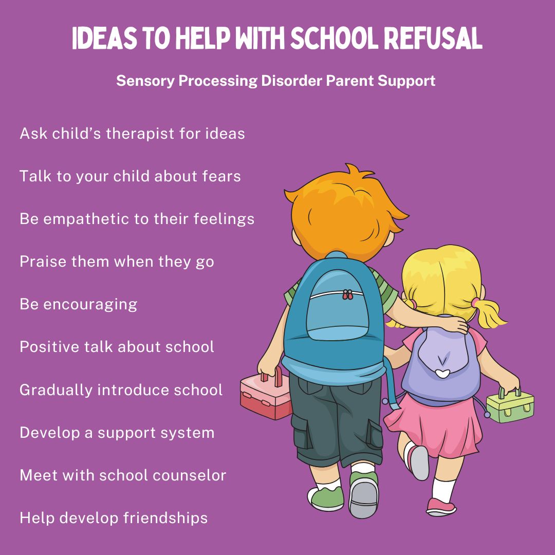 Ideas To Help With School Refusal Sensory Processing Disorder Parent Support