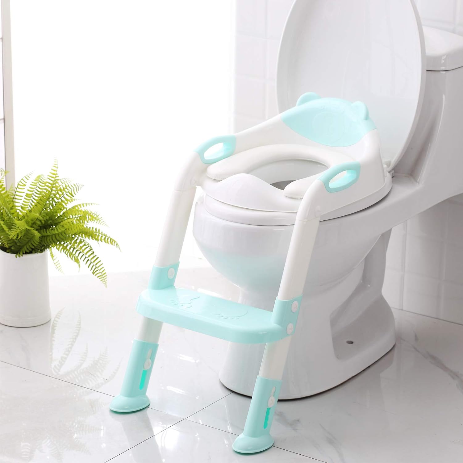 Potty Training Seat with Step Stool Ladder Potty Training Toilet for Kids