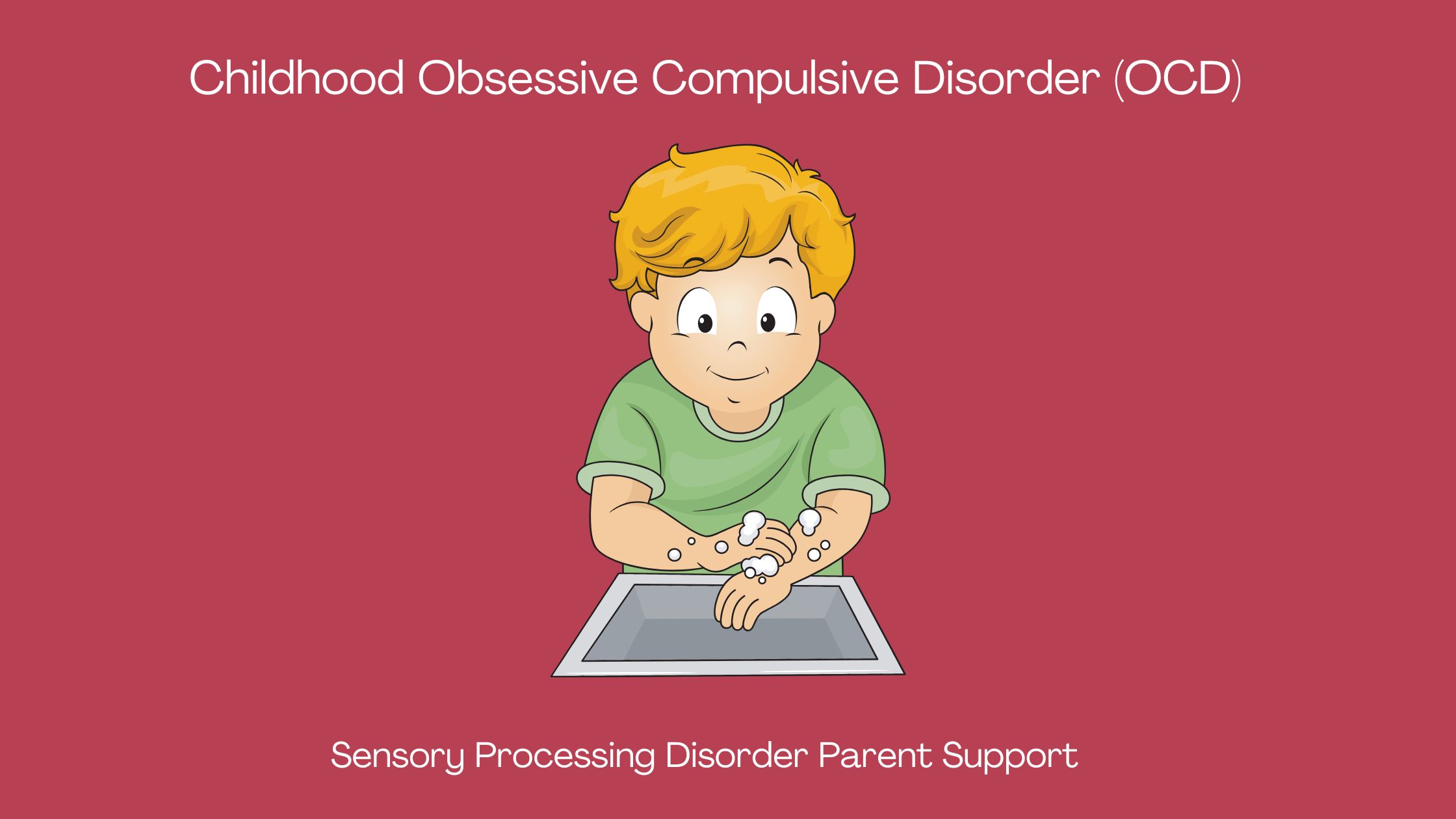 child cleaning hands Obsessive Compulsive Disorder