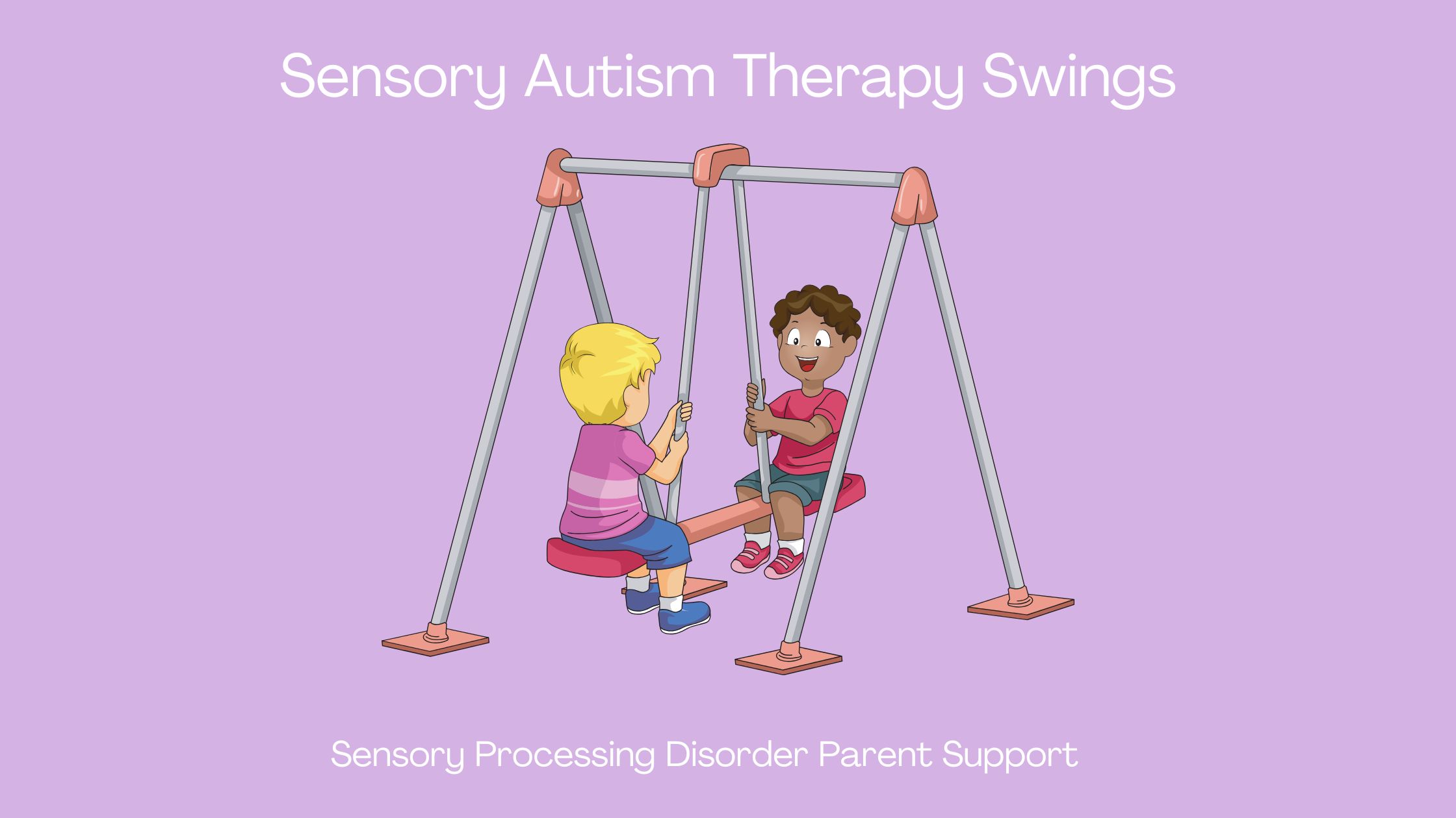 children who have sensory processing disorder swinging on sensory swing Sensory Autism Therapy Swings