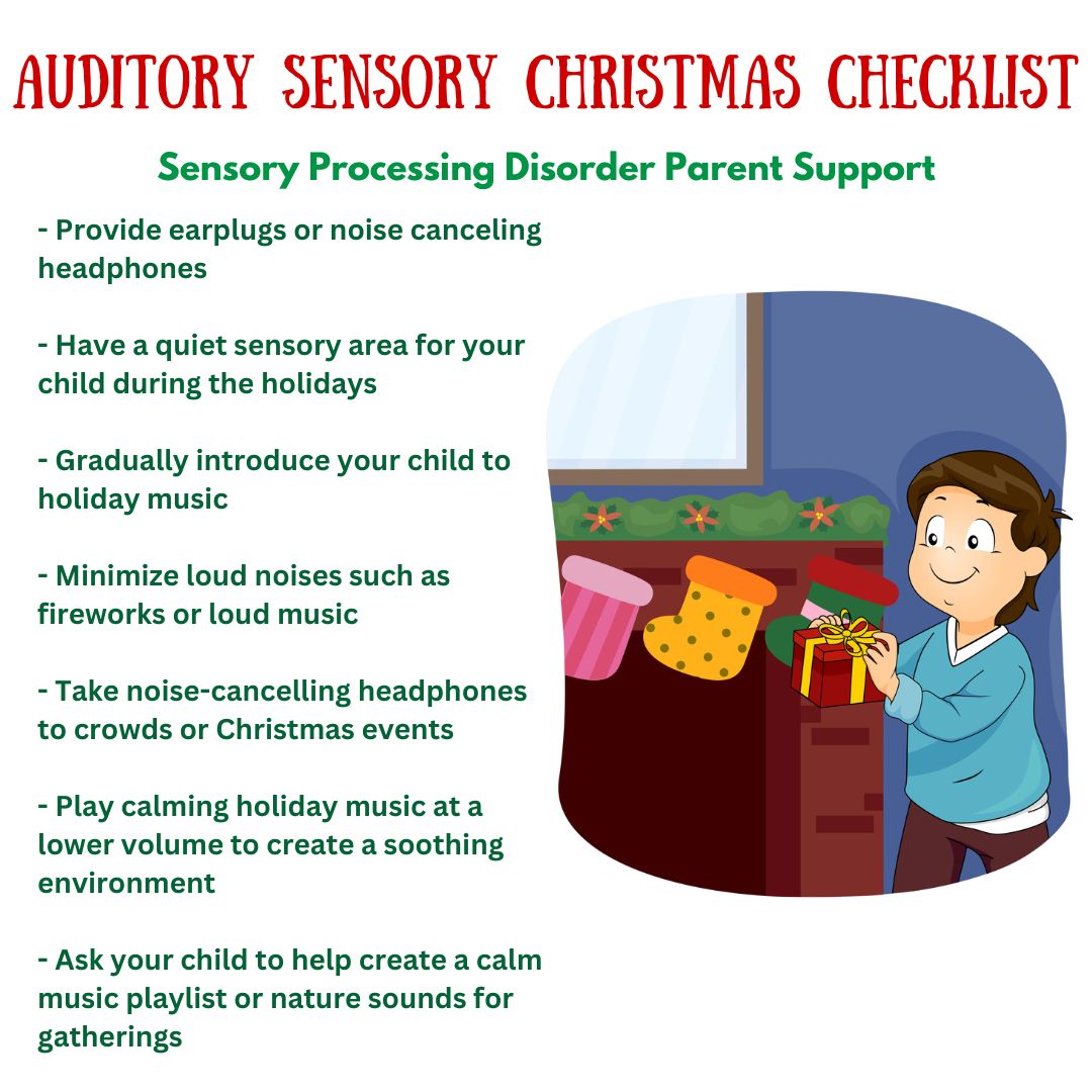 Auditory Sensory Christmas Checklist Sensory Processing Disorder Parent Support