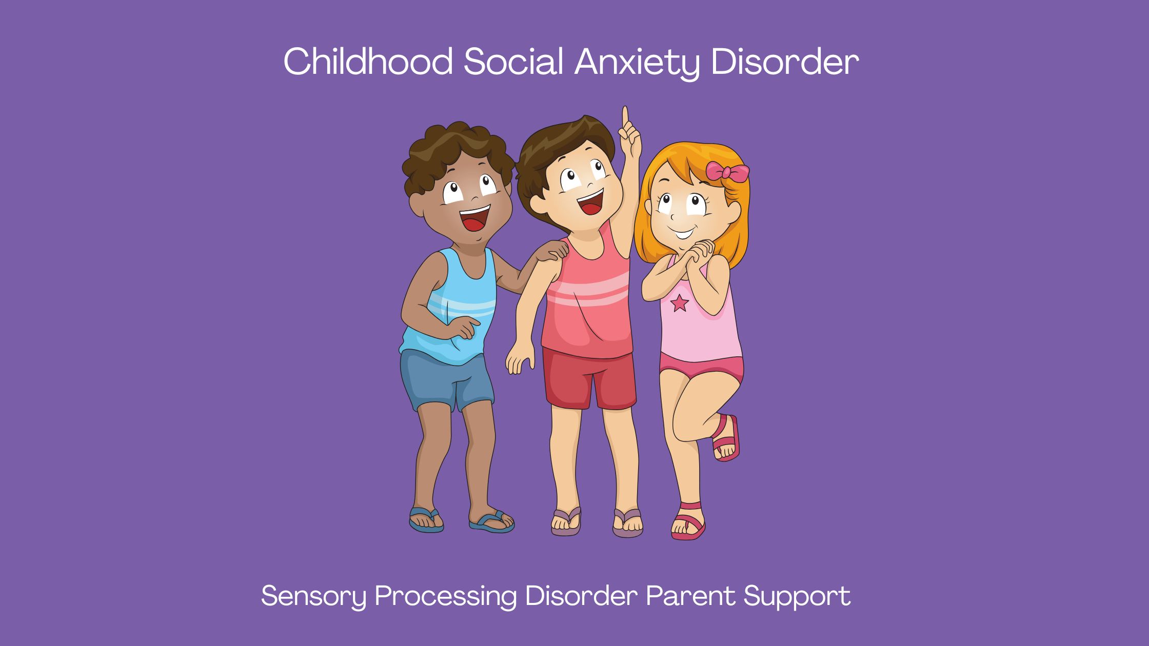 children playing Social Anxiety Disorder