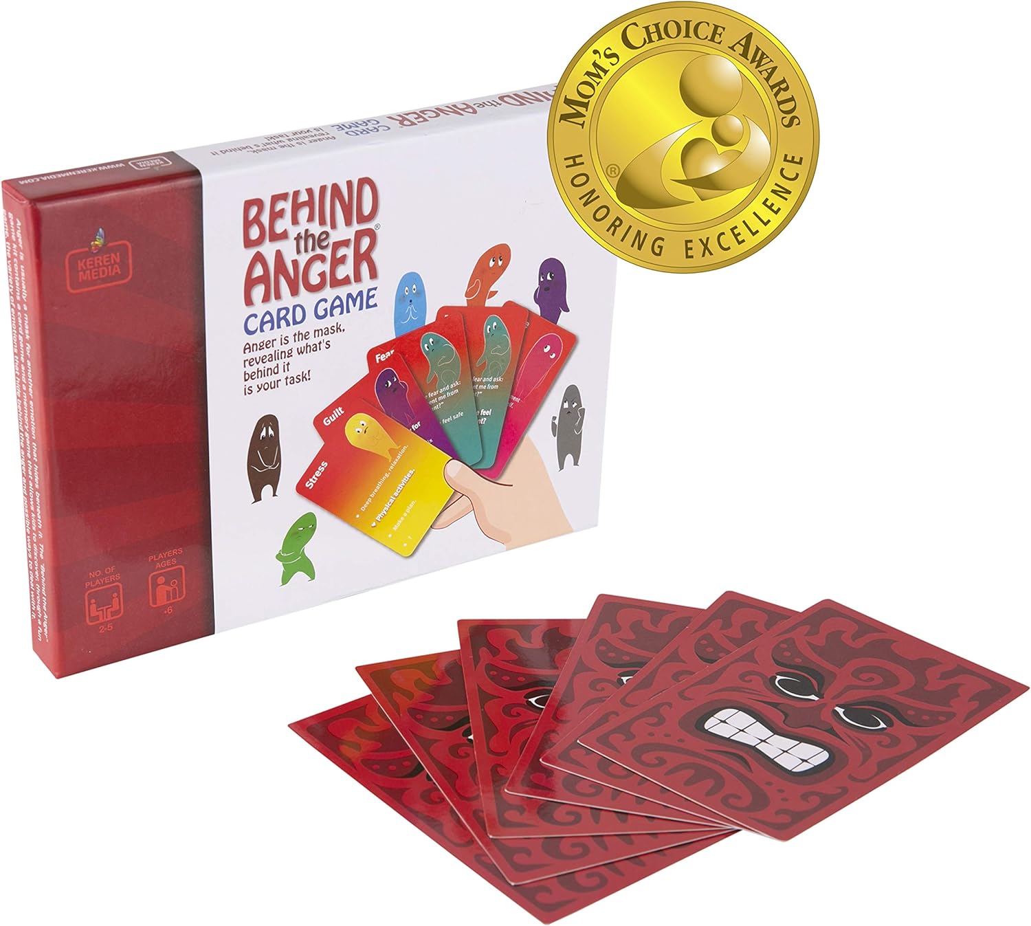 Behind The Anger Card Game for Families - Anger Management Card Game, Comprehensive Anger Control Solution to Develop Coping Skills