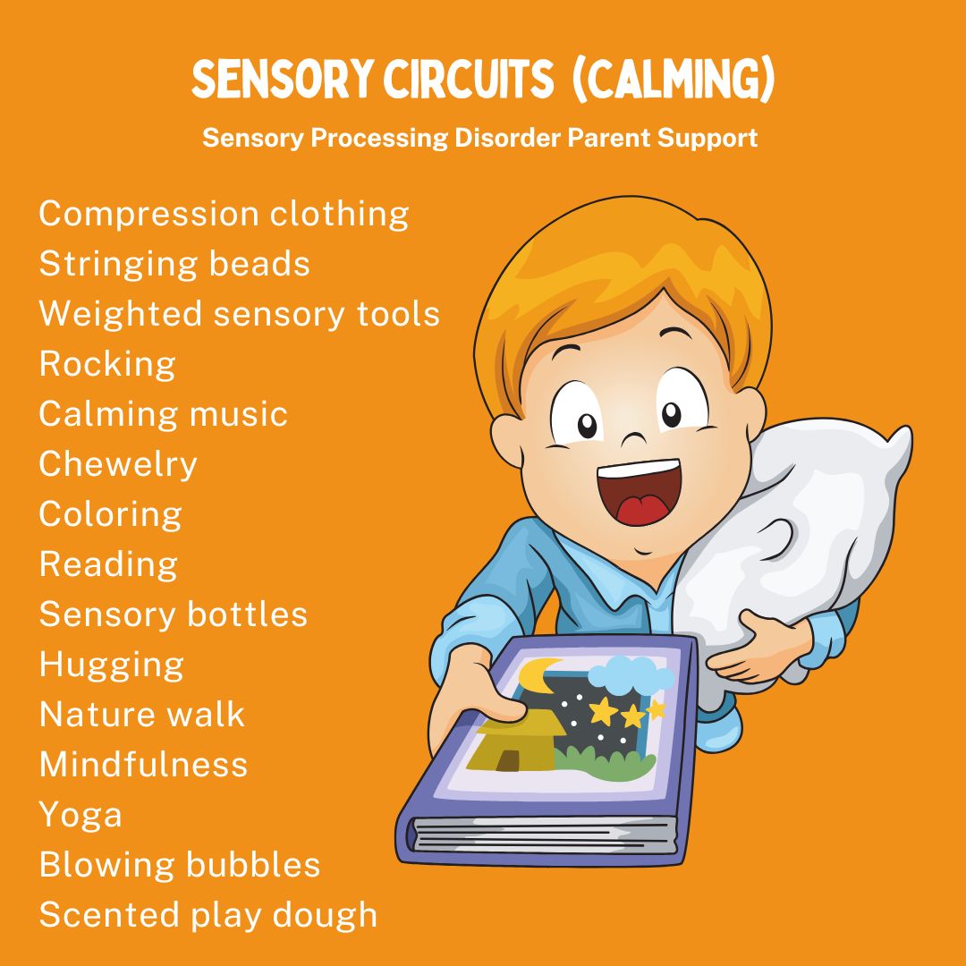 Sensory circuits  (Calming) Sensory processing disorder sensory differences alerting activities