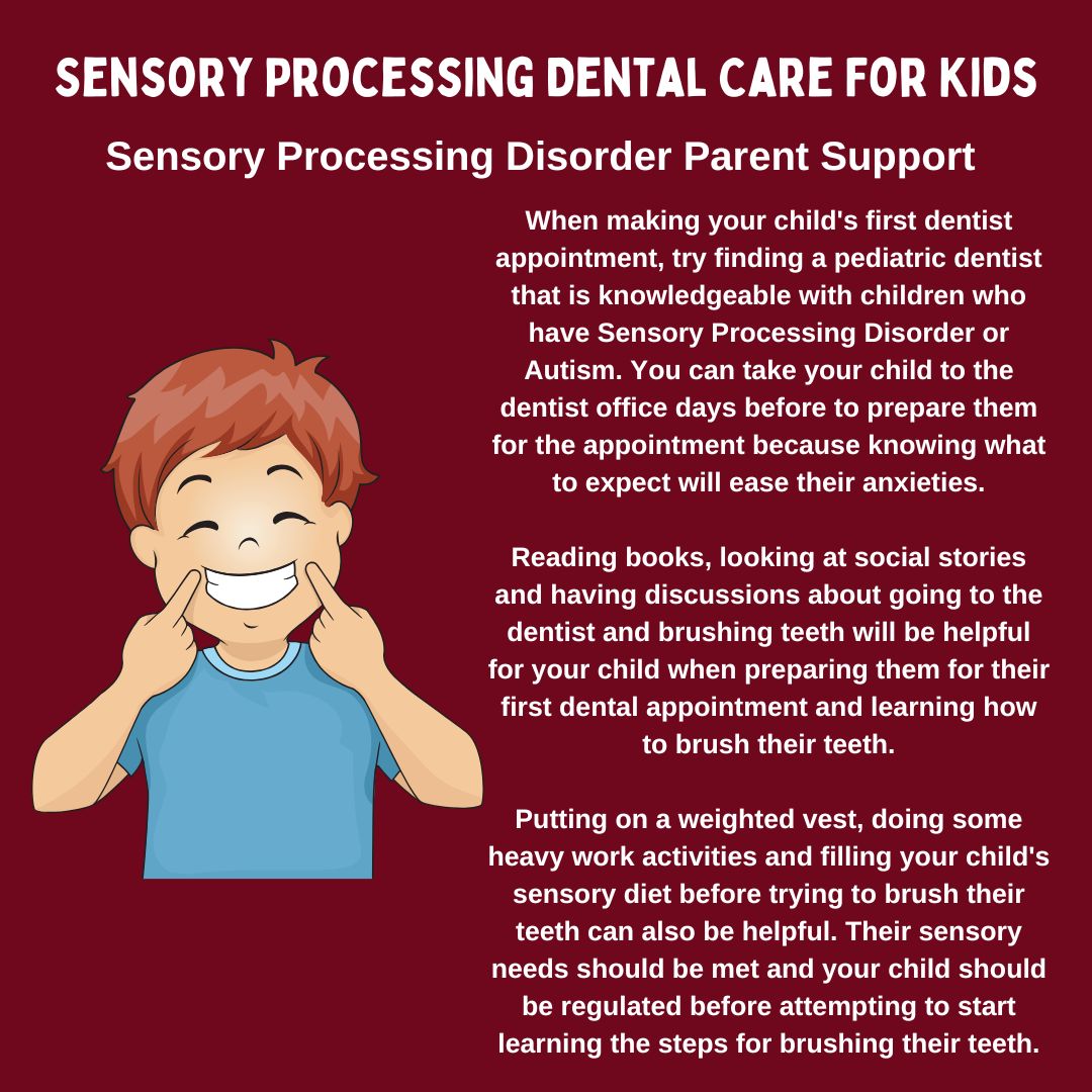 Sensory Processing Disorder Dental Care Tips & Ideas For Kids with sensory differences