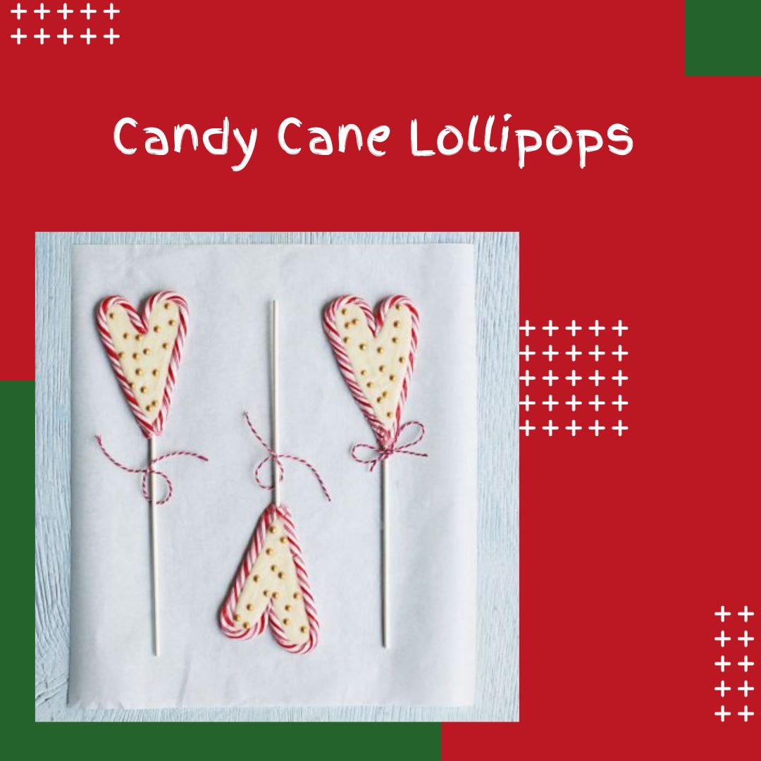 Candy Cane Lollipops