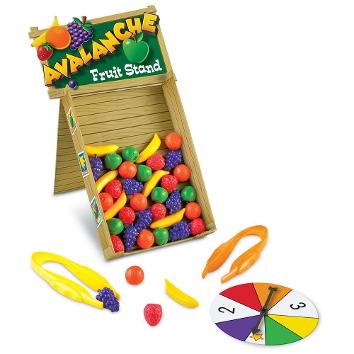 Learning Resources Avalanche Fruit Stand Fine Motor Grip Game