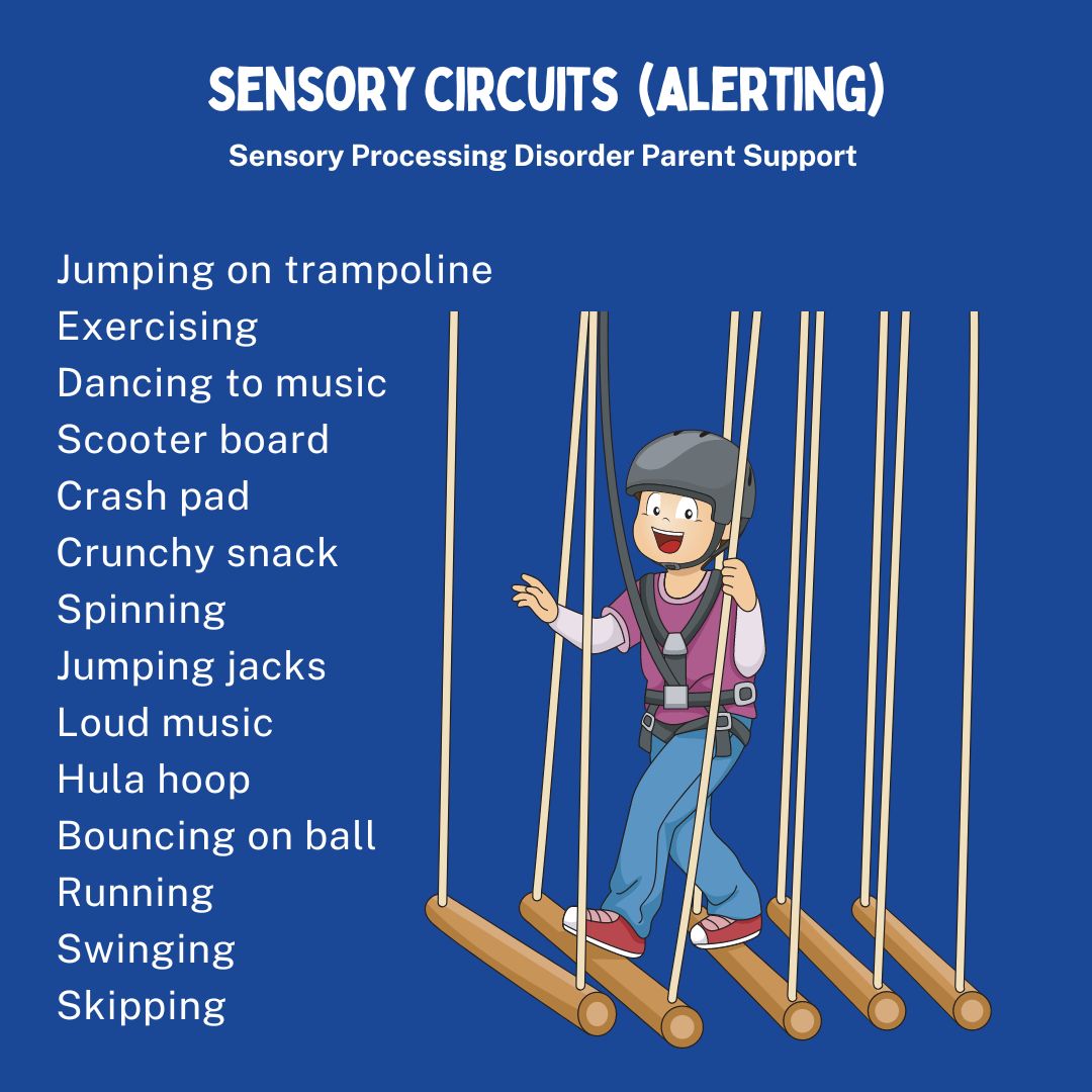 Sensory circuits  (alerting) Sensory processing disorder sensory differences alerting activities