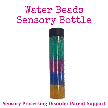 water beads sensory calming Bottle sensory processing disorder