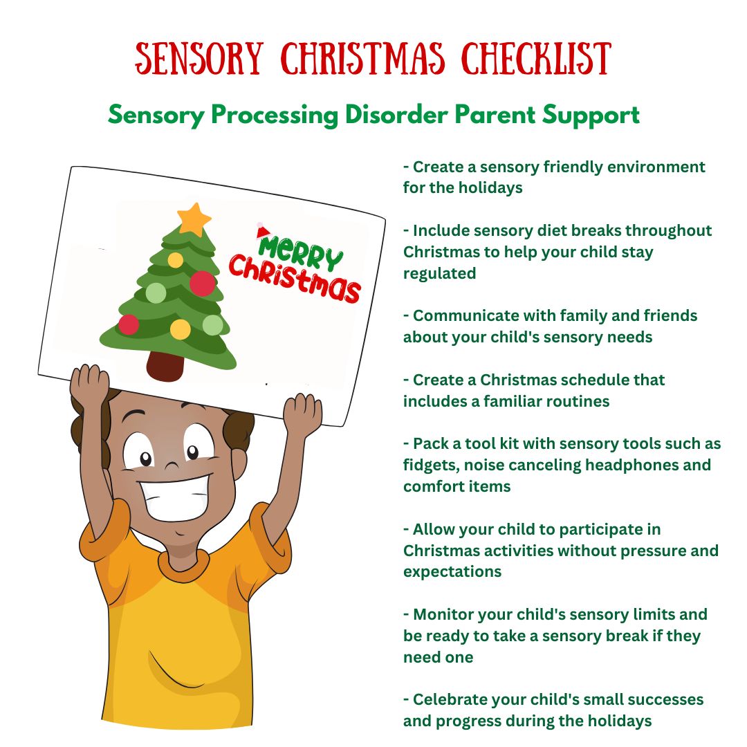 Sensory Christmas Checklist Sensory Processing Disorder Parent Support