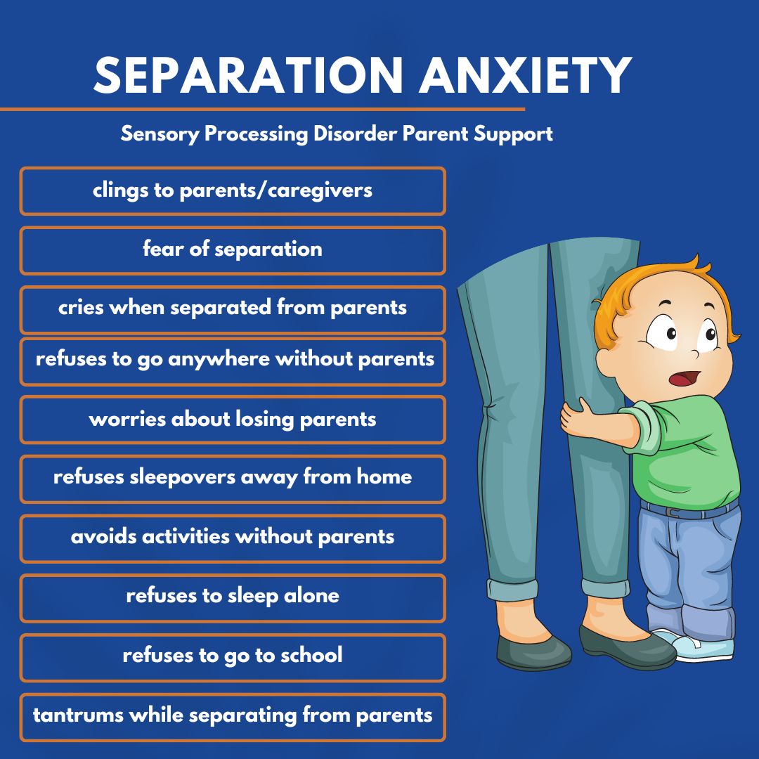 child scared holding onto parent Separation Anxiety