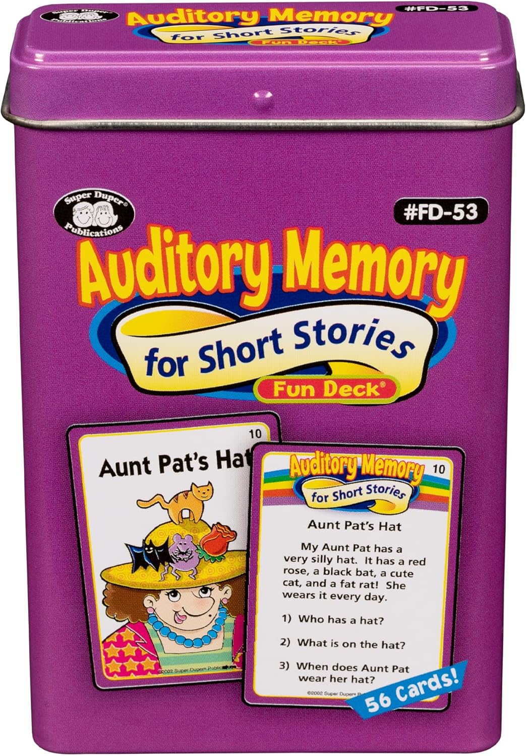 Super Duper Publications | Auditory Memory for Short Stories Fun Deck | Listening Comprehension Flash Cards | Educational Learning Materials for ChildrenSuper Duper Publications | Auditory Memory for Short Stories Fun Deck | Listening Comprehension Flash Cards | Educational Learning Materials for Children