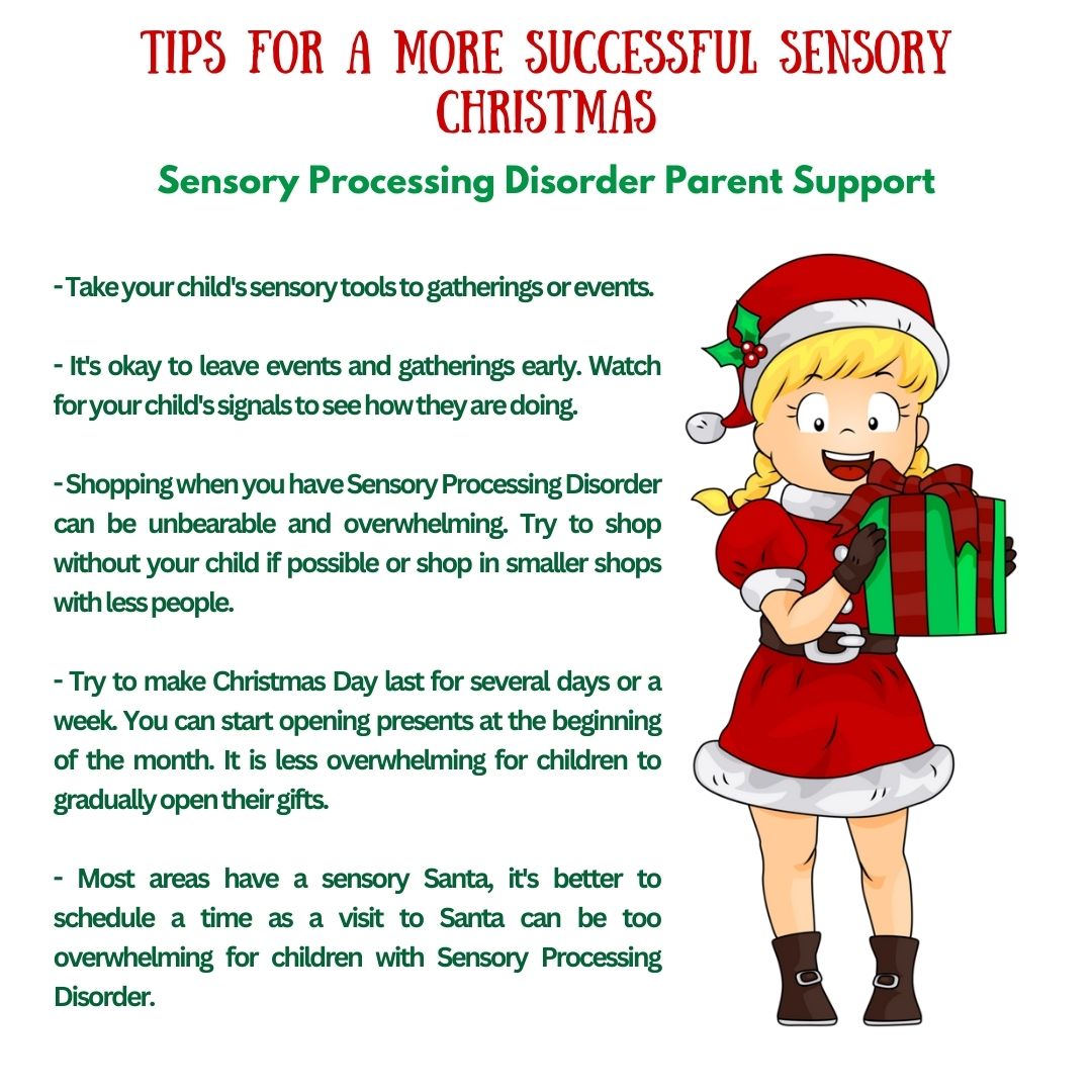 Tips For A More Successful Sensory Christmas Sensory Processing Disorder Sensory Processing Disorder Parent Support  Holidays tips and ideas for sensory overload sensory meltdowns sensory differences