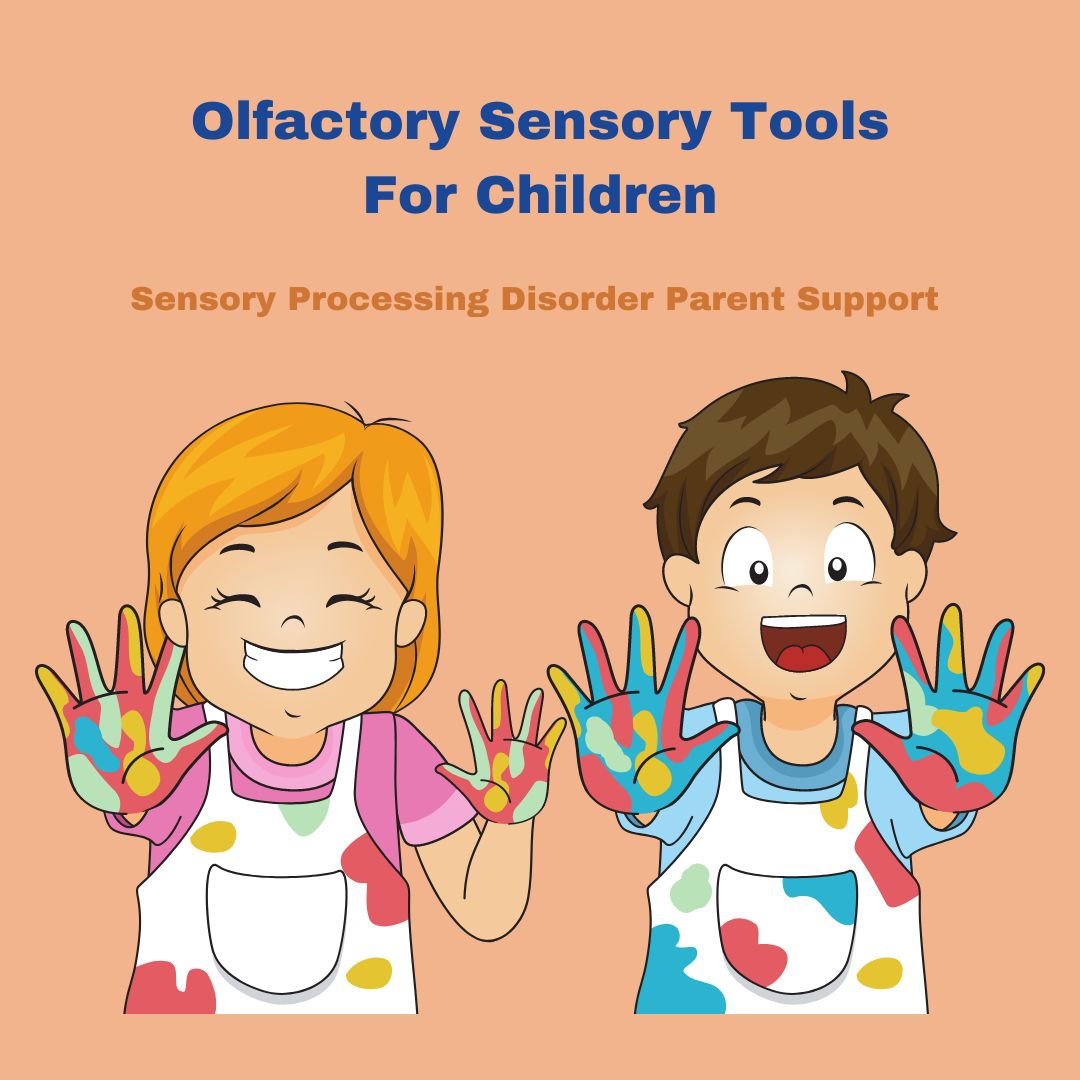 two children playing messy play sensory Olfactory Sensory Tools For Children