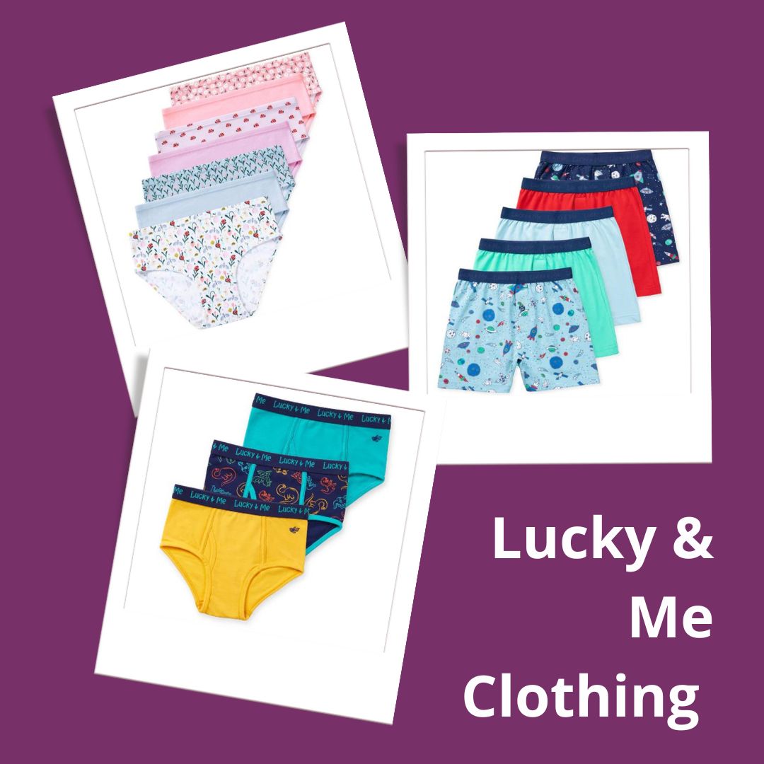 lucky and me childrens sensory friendly clothing underwear for girls and boys