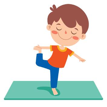 child doing yoga airplane yoga pose kids sensory processing disorder proprioception proprioceptive sensory yoga