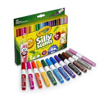 Crayola Silly Scents, Washable Scented Markers, 12 Ct