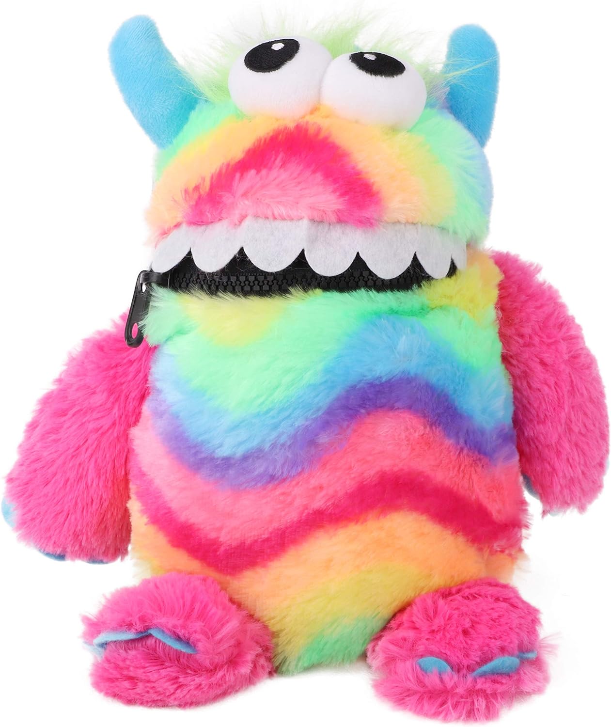 Worry Monster Soft Plush Toy Pink and Green Childrens Write Down Your Worries Cuddly Toy Gosh!
