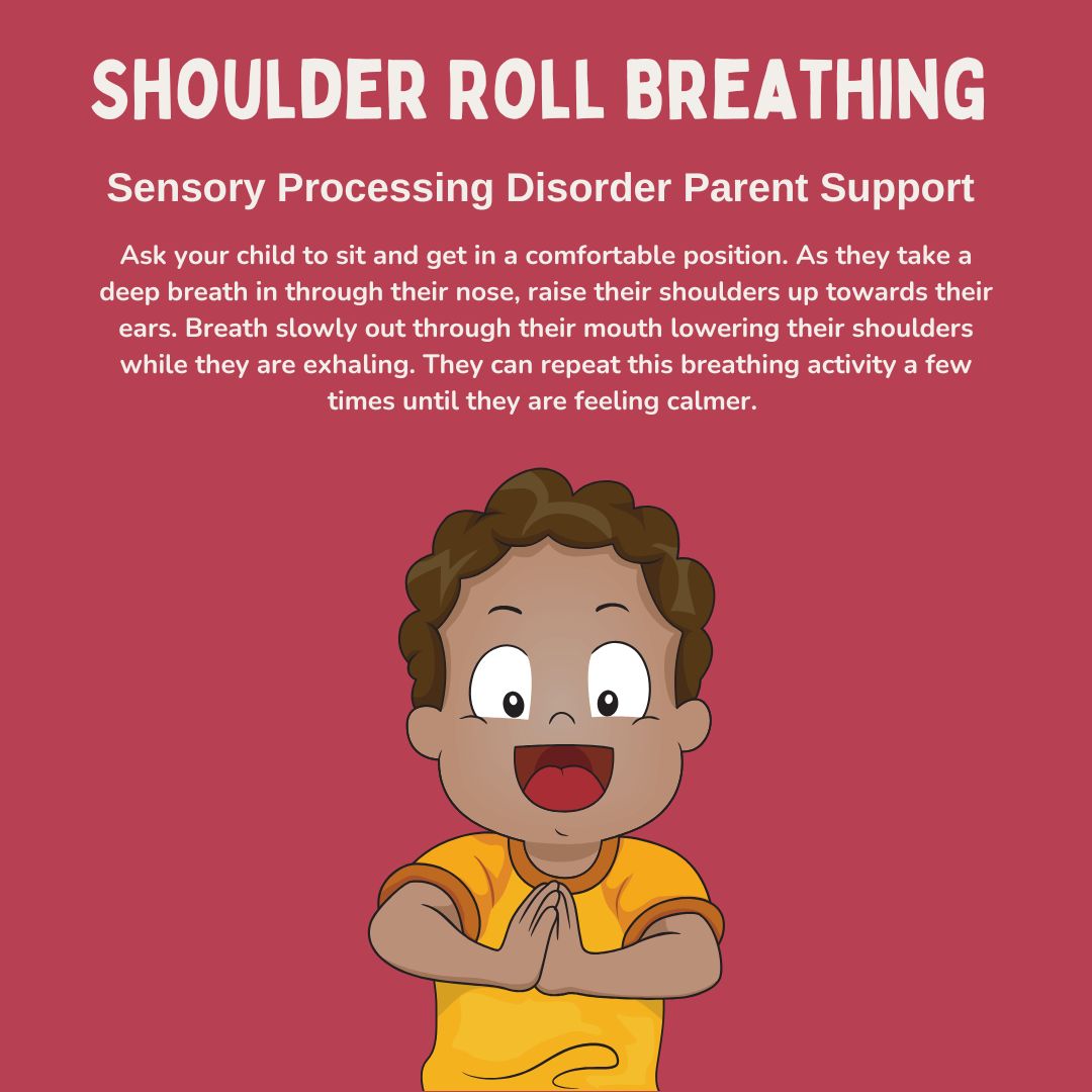 boy doing yoga and mindful shoulder roll mindful activities for children