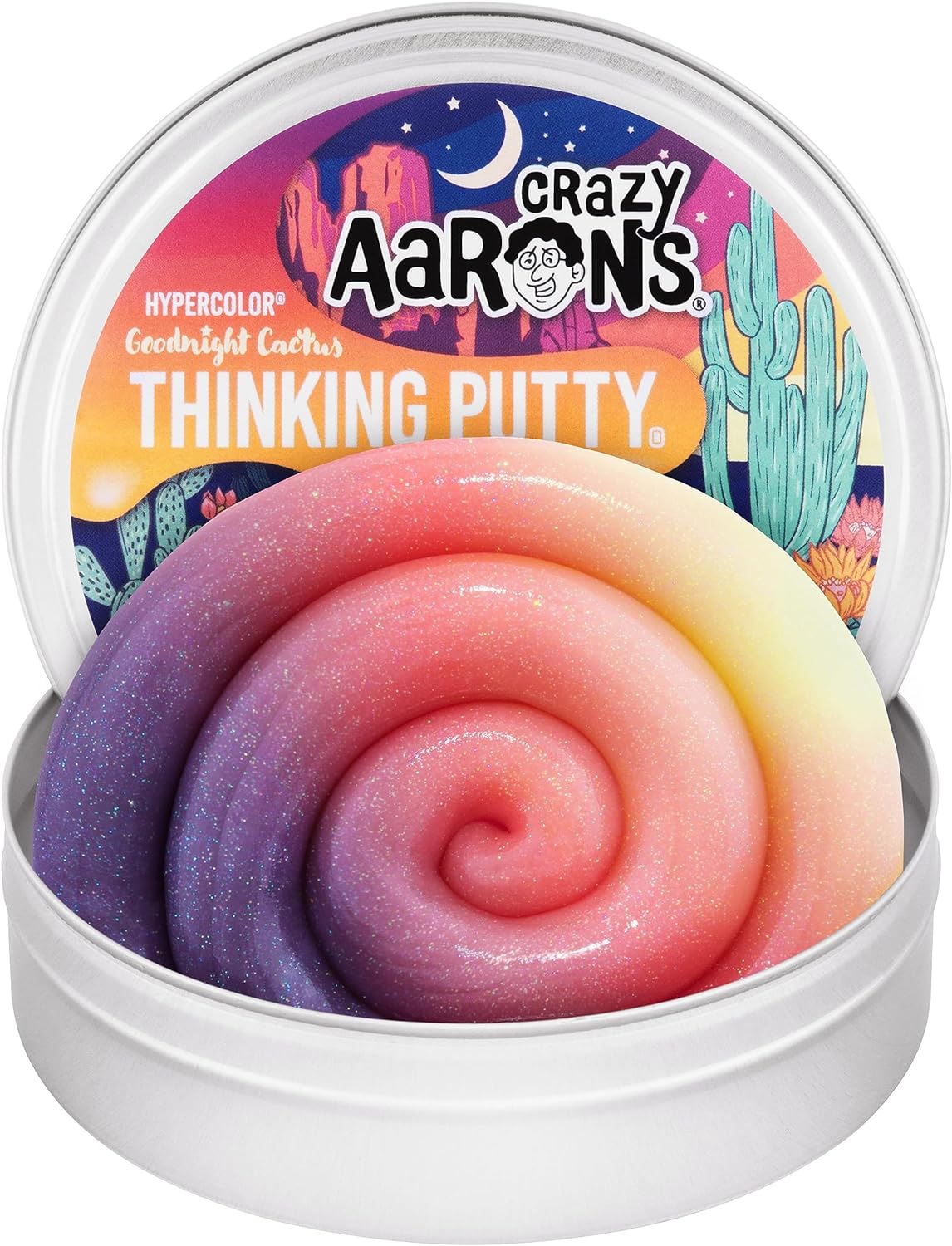 Crazy Aaron's Goodnight Cactus Hypercolor® Thinking Putty® - 4