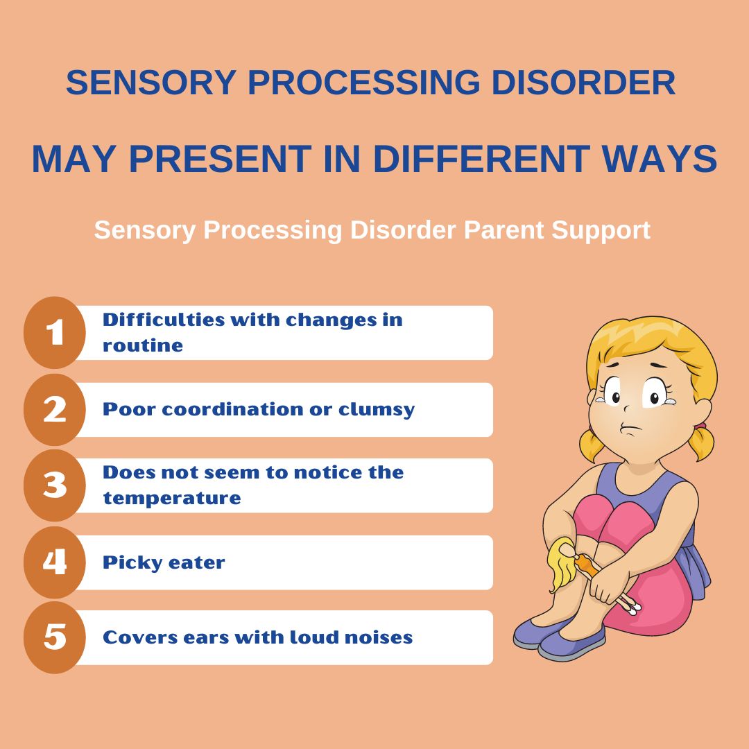 child who has sensory processing disorder says may present in different ways list of sensory symptoms sensory symptoms list sensory processing disorder