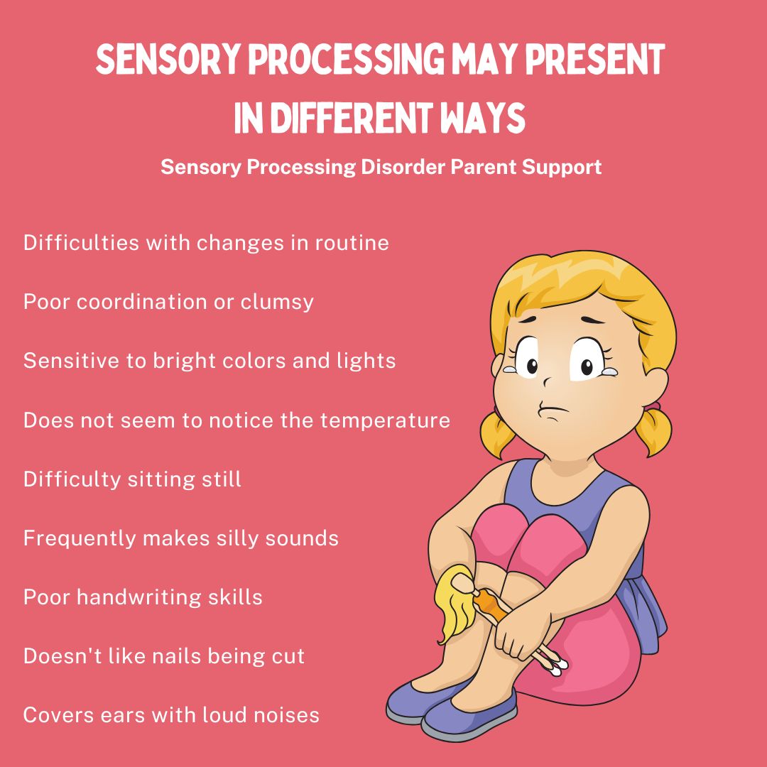 child who has sensory processing disorder says may present in different ways list of sensory symptoms sensory symptoms list sensory processing disorder