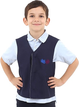 Fun and Function's Blue Weighted Vest for Children Medium - Helps Kids with Sensory Issues, Autism, ADHD, Mood, Sensory Over Responding, and Travel Issues - Removable Weights Included