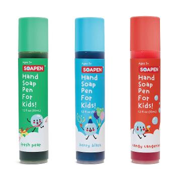 SOAPEN Kids' Roll-On Hand Soap Fun, Colorful Soap Pen