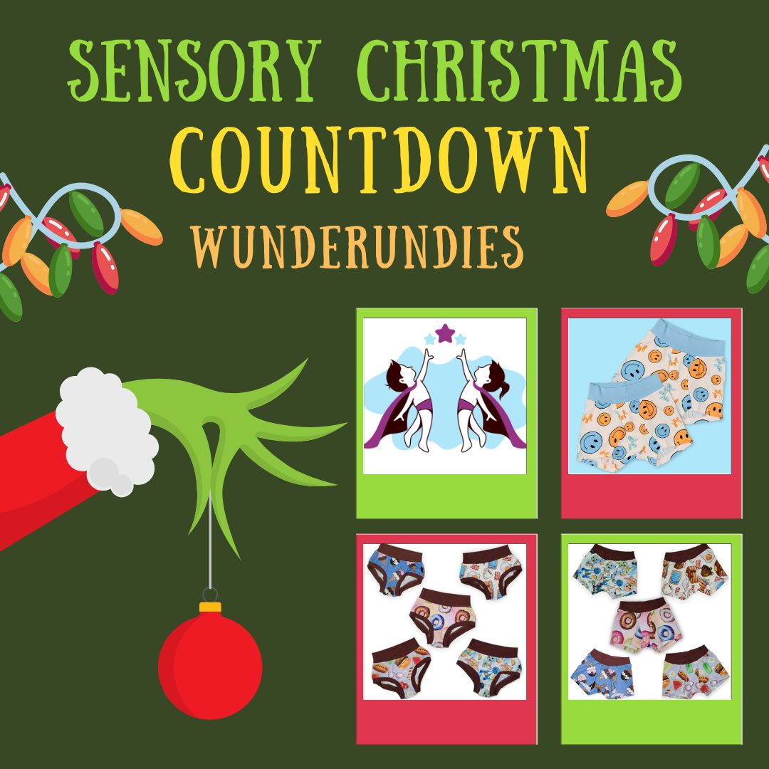 Sensory Christmas COUNTDOWN WunderUndies Sensory Processing Disorder Parent Support Holidays Gift Ideas Christmas