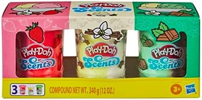 Play-Doh Scents | Ice Cream | Strawberry, Vanilla ,Mint | Includes 3 cans of Play-Doh Scents Scented Modeling Compound