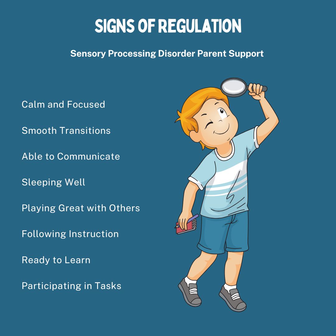 Signs of Regulation Sensory Processing Disorder Self Regulation Emotional Regulation