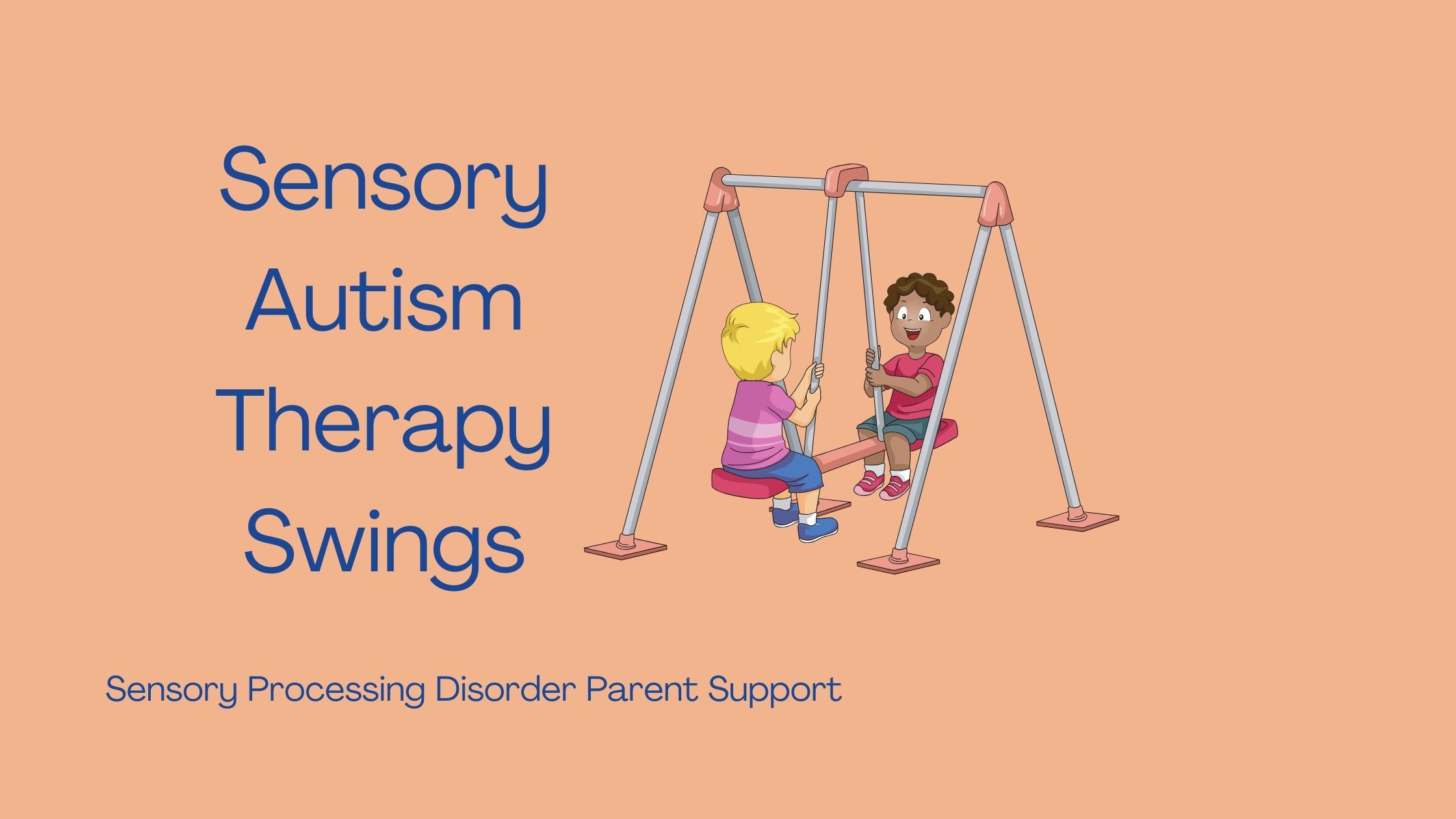 children who have sensory processing disorder swinging on sensory swing Sensory Autism Therapy Swings
