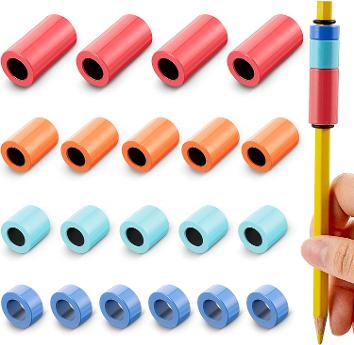 Adjustable Pencil Weights Kit Handwriting Aid Metal Pencil Weights Weighted Pencil Weights for Handwriting Autism Learning Materials