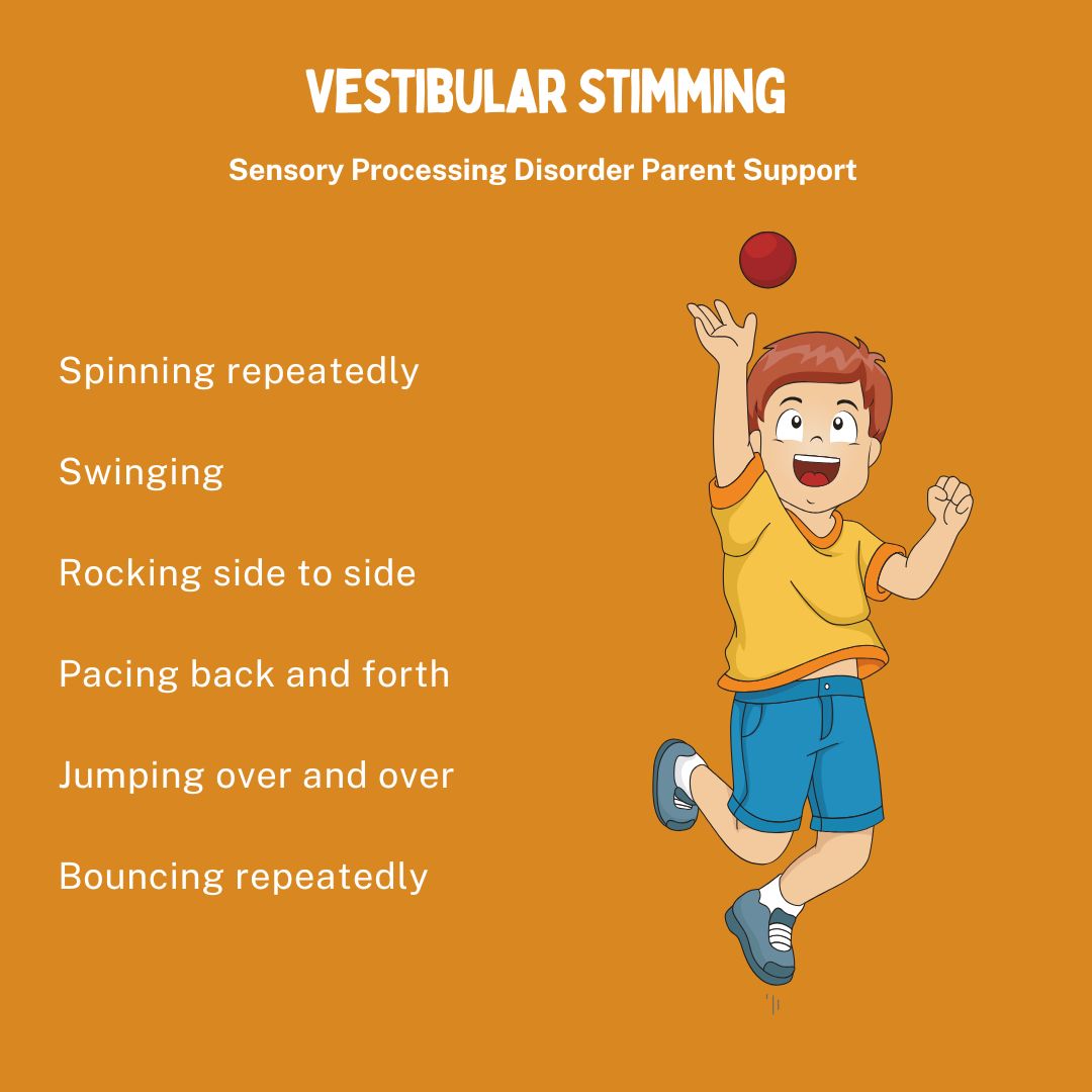 boy with sensory processing disorder Vestibular Stimming stim