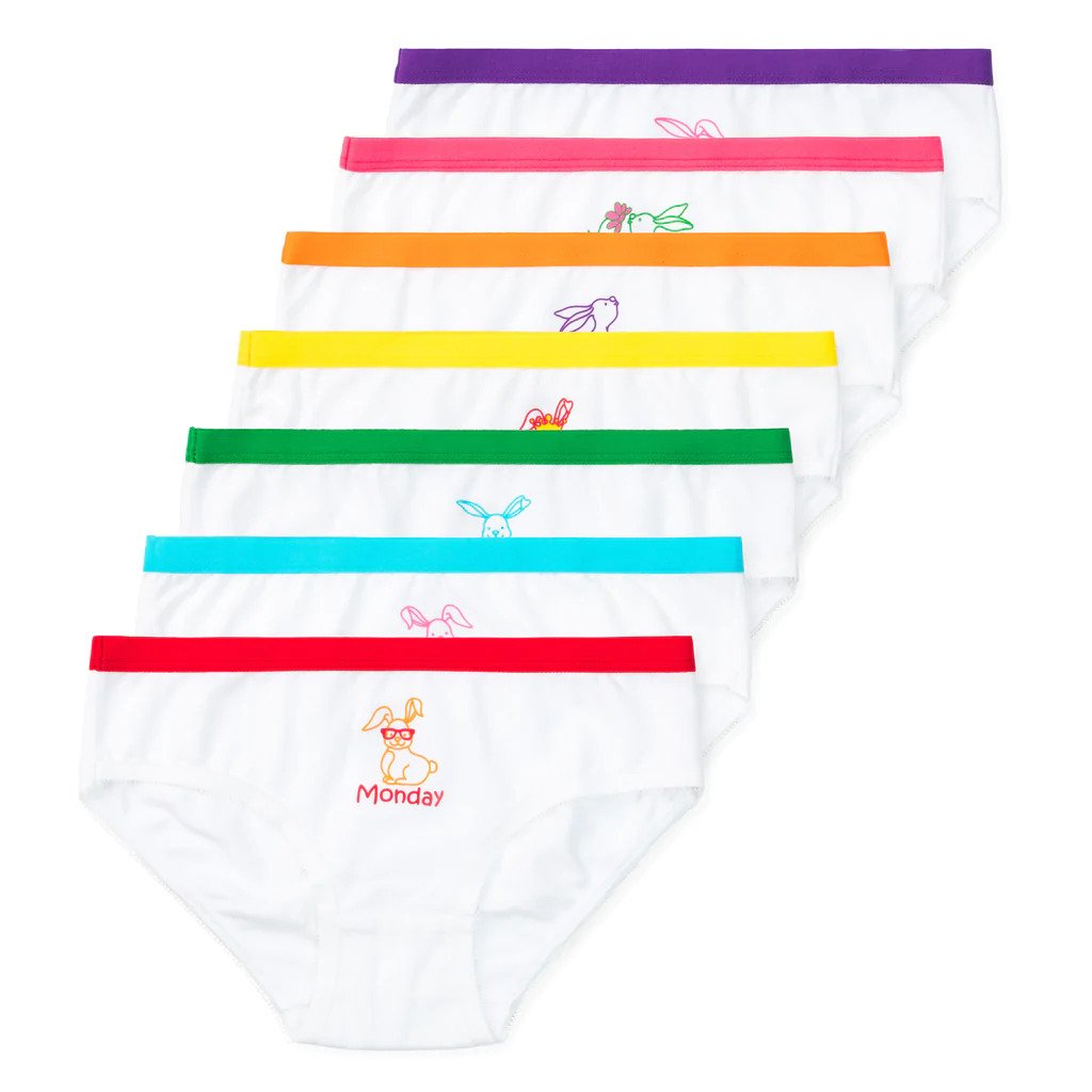 Lucky & Me Mia Girls Bikini Underwear (7-Pack)