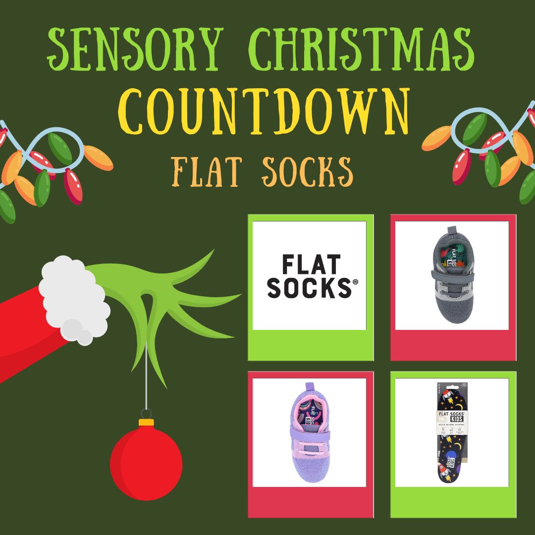 Sensory Christmas COUNTDOWN Flat Socks Sensory Processing Disorder Parent Support Holidays Gift Ideas Christmas