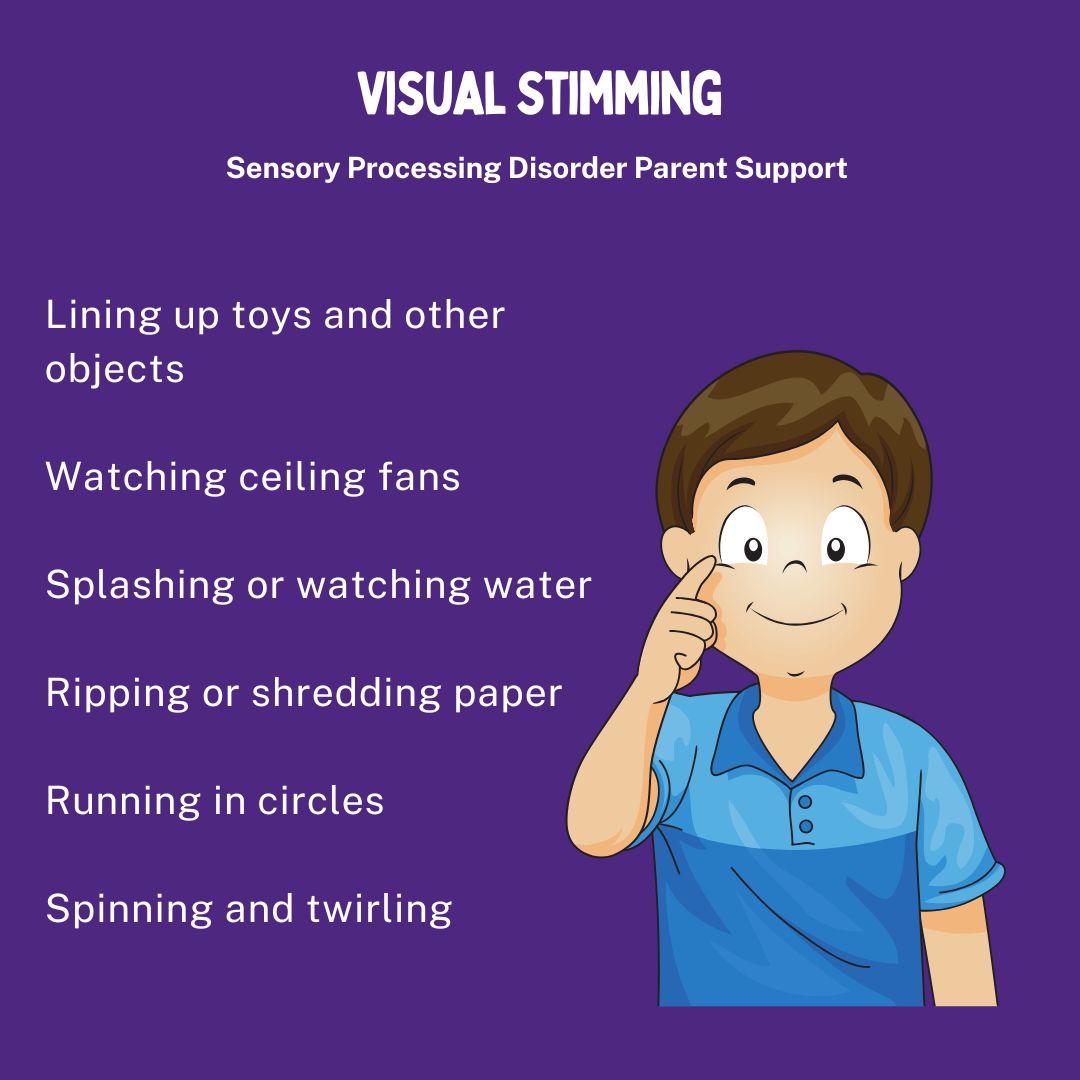 boy with sensory processing disorder Visual Stimming stim